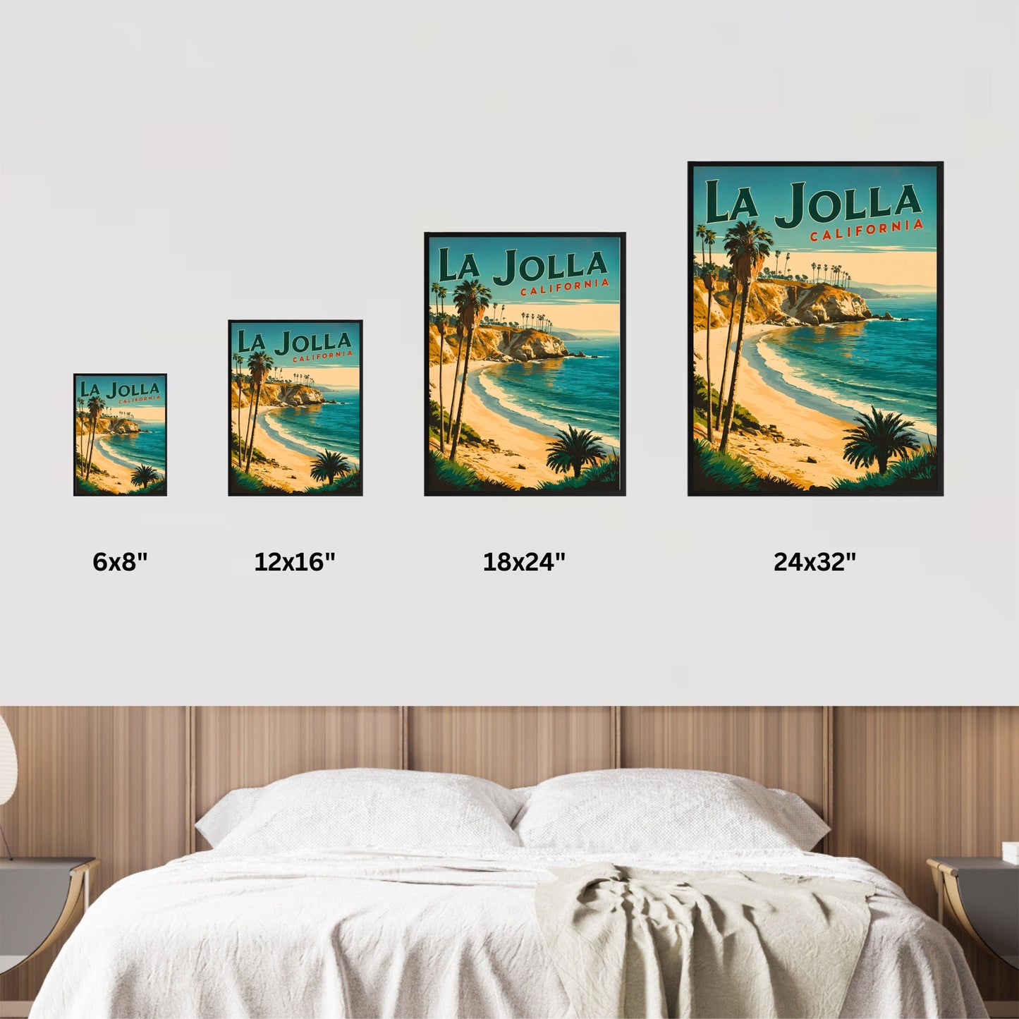 La Jolla Cove Vintage Travel Poster
