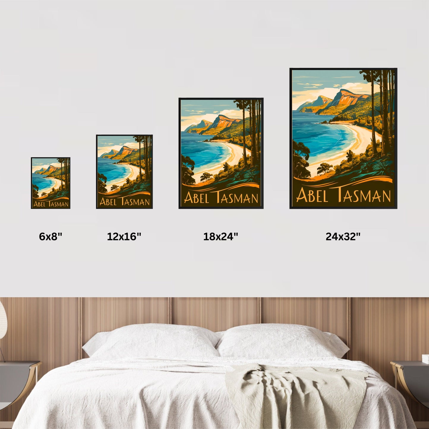 Abel Tasman Park Vintage Travel Poster