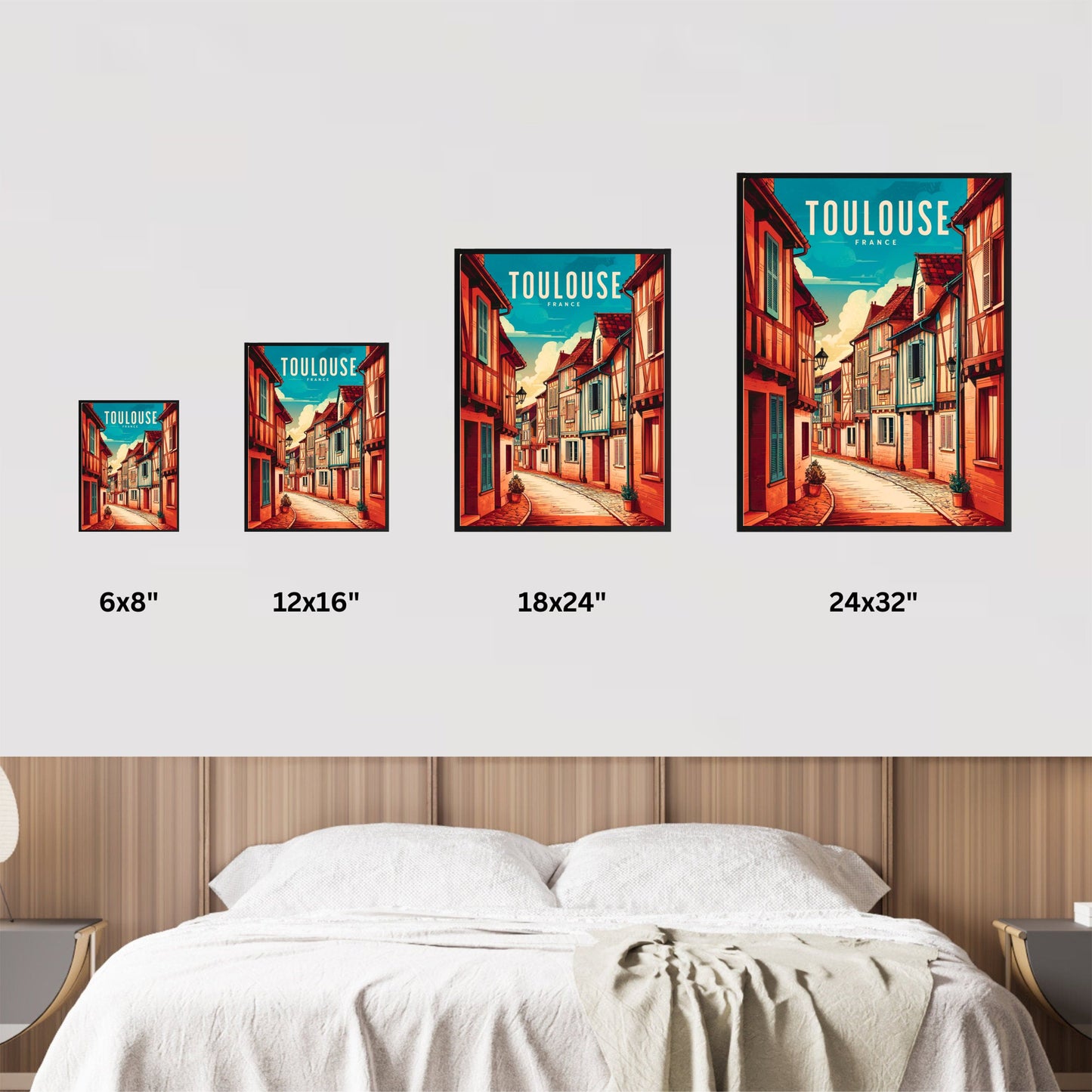 Toulouse Vintage Travel Poster
