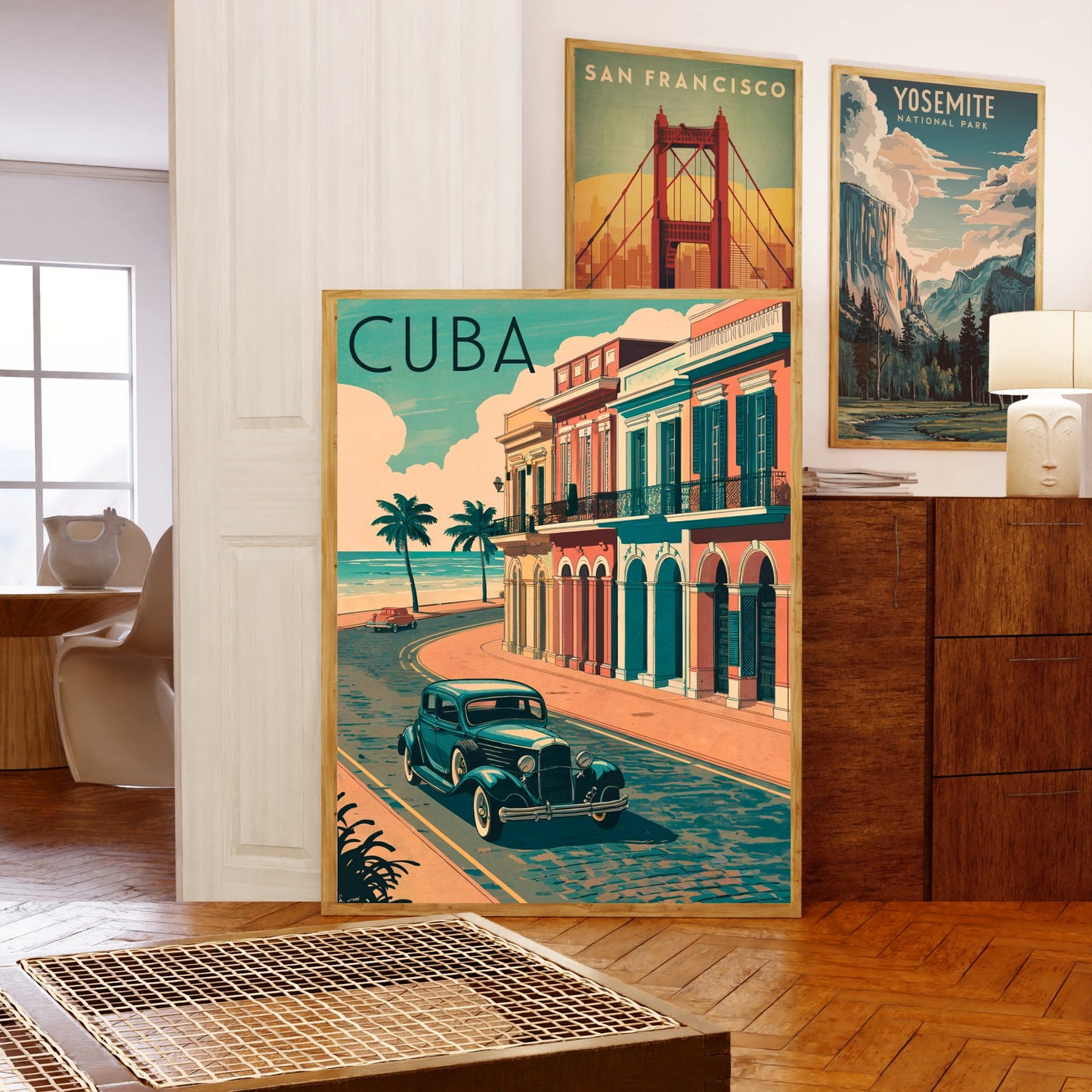 Cuba Vintage Travel Poster - Rhythms and Romance