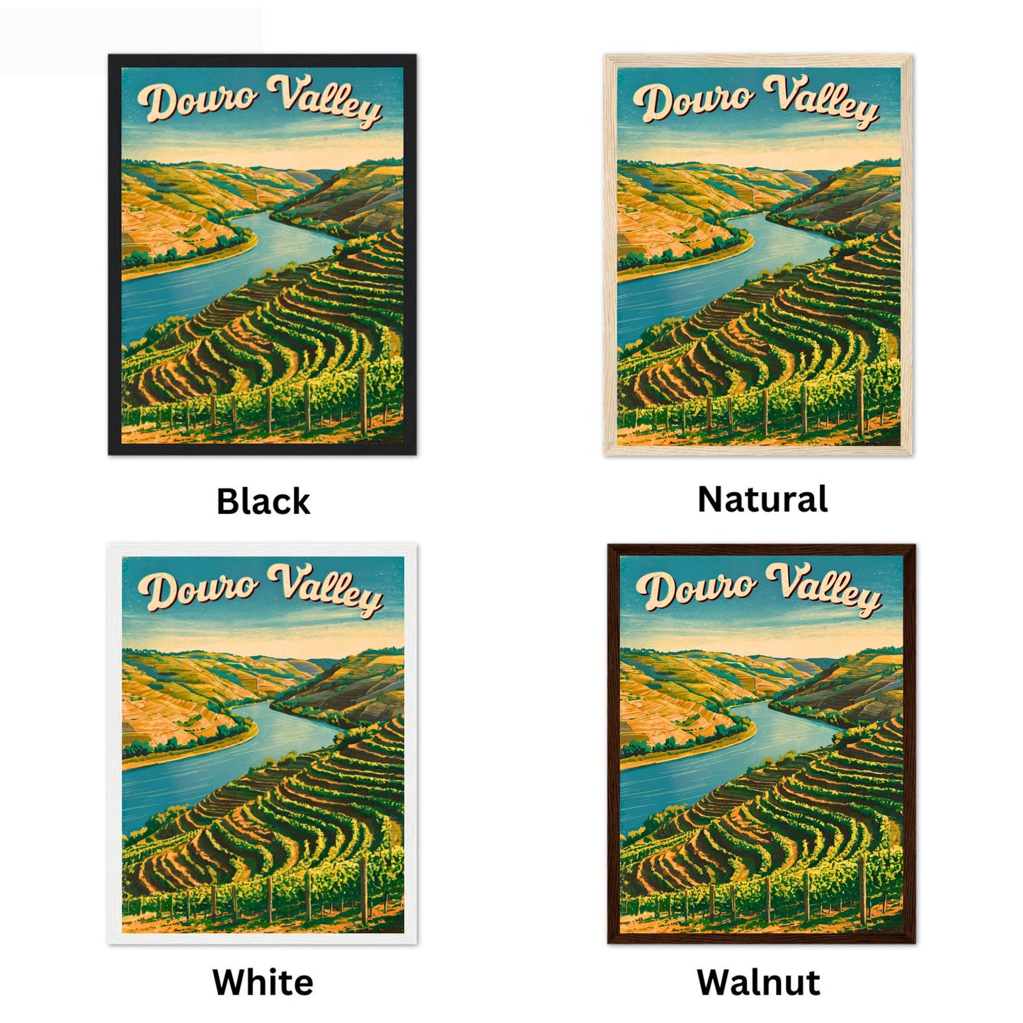 Douro Valley Vintage Travel Poster