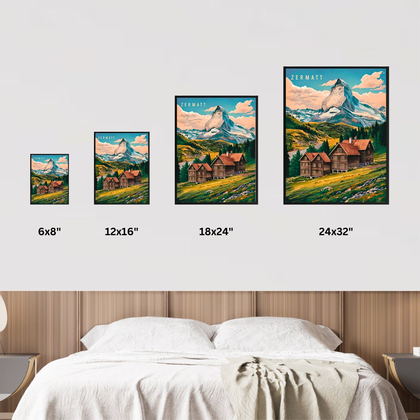Zirmatt Vintage Travel Poster