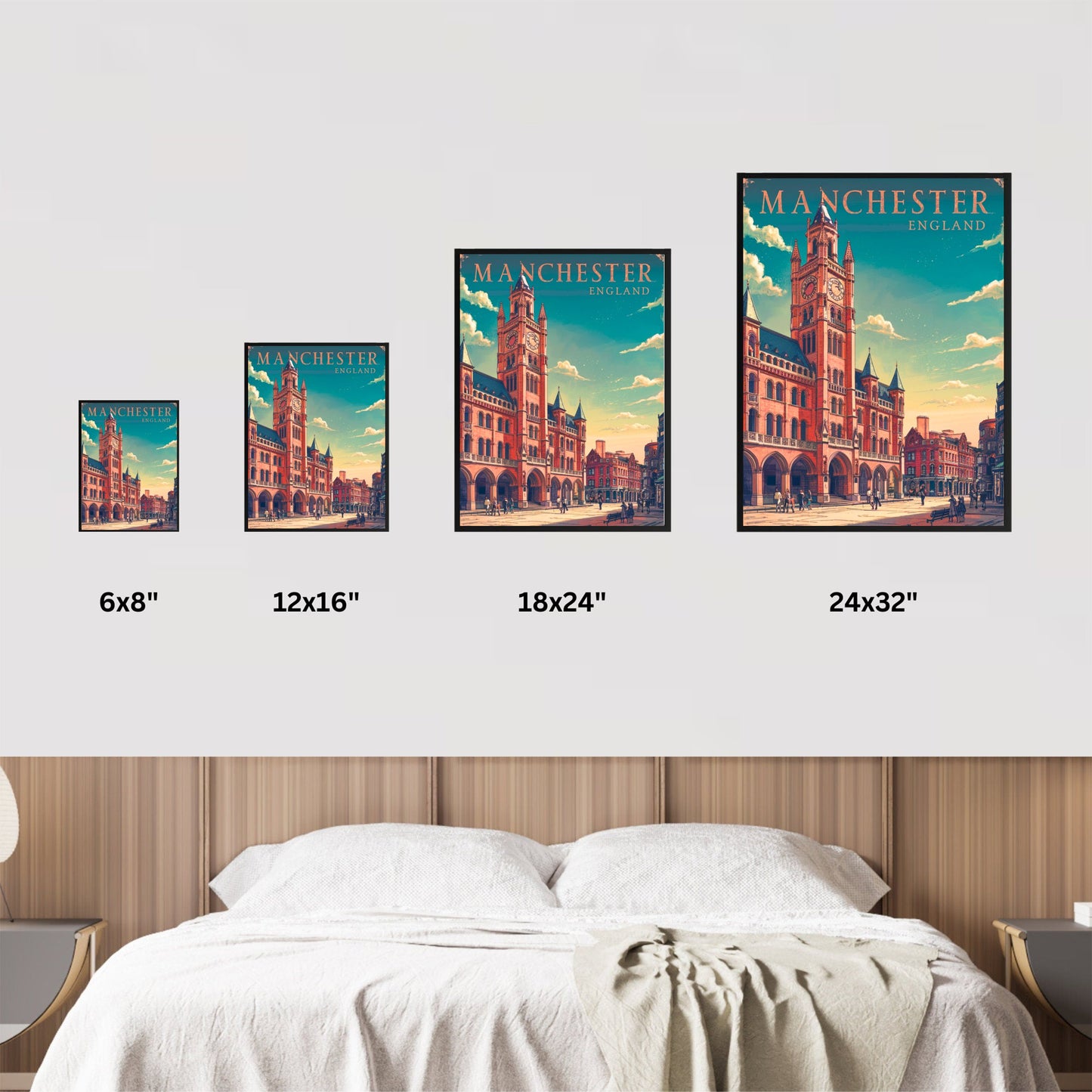 Manchester Vintage Travel Poster - Industrial Heritage