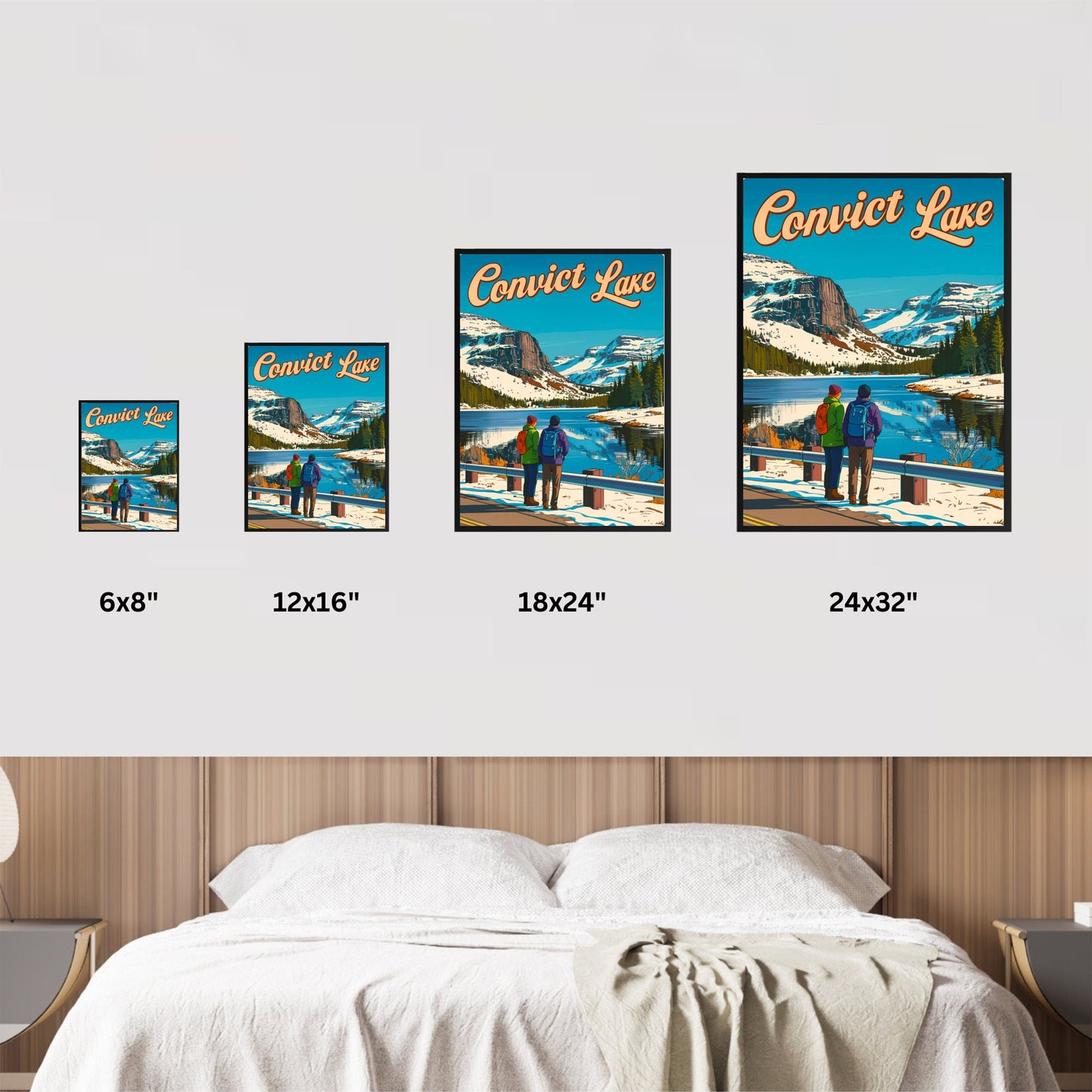 Convict Lake Vintage Travel Poster