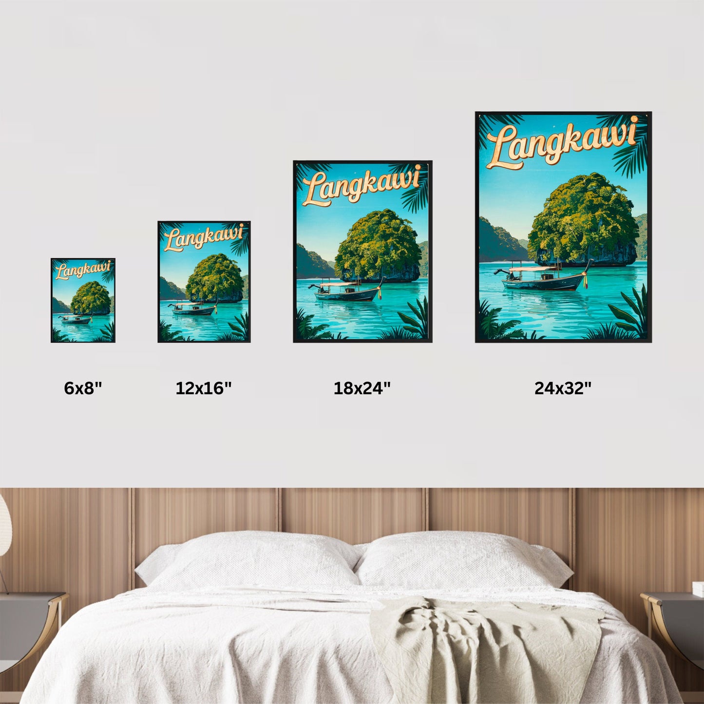 Langkawi Vintage Travel Poster - Tropical Paradise