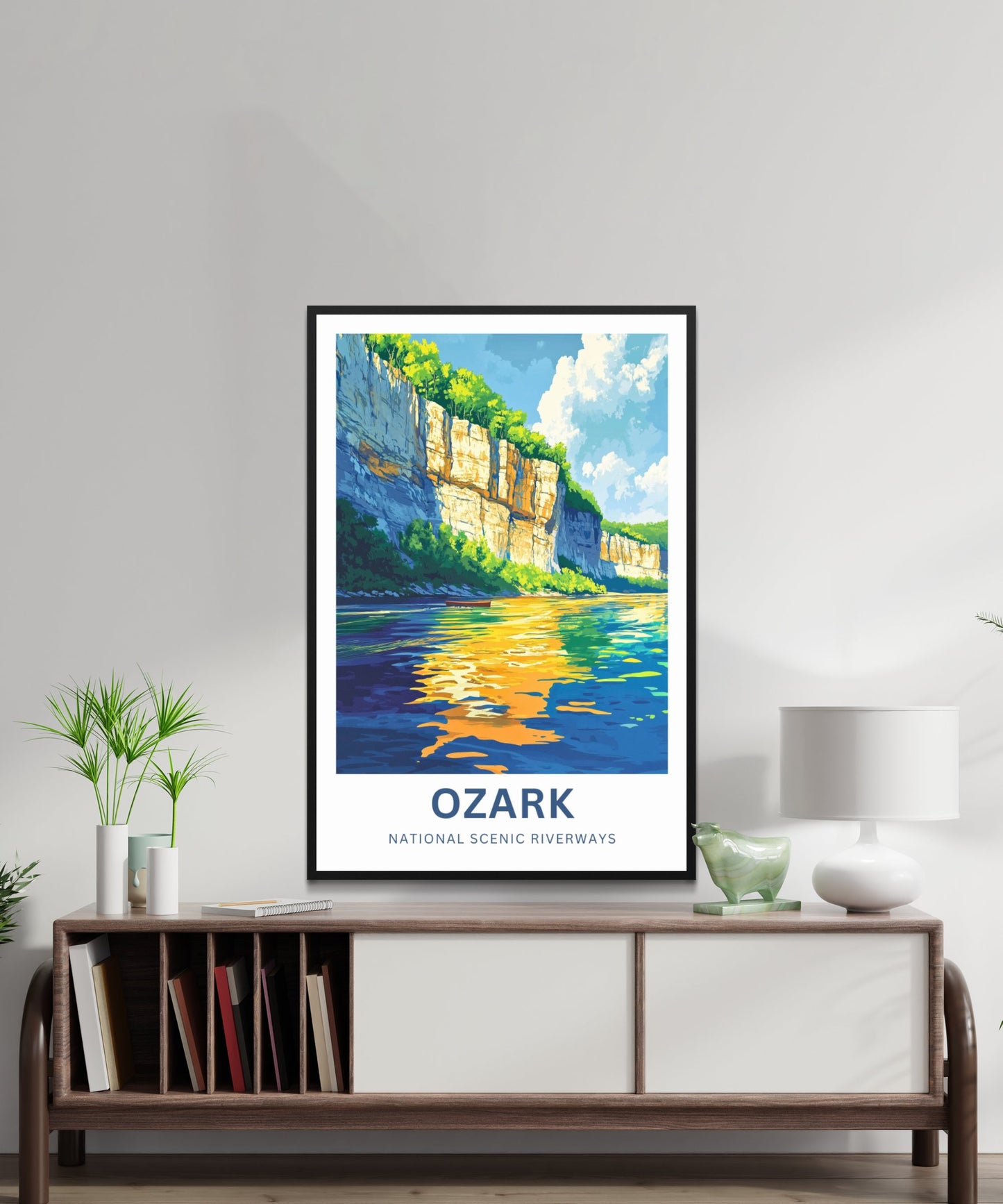 Ozark National Scenic Riverways Travel Poster - Pristine Waterways