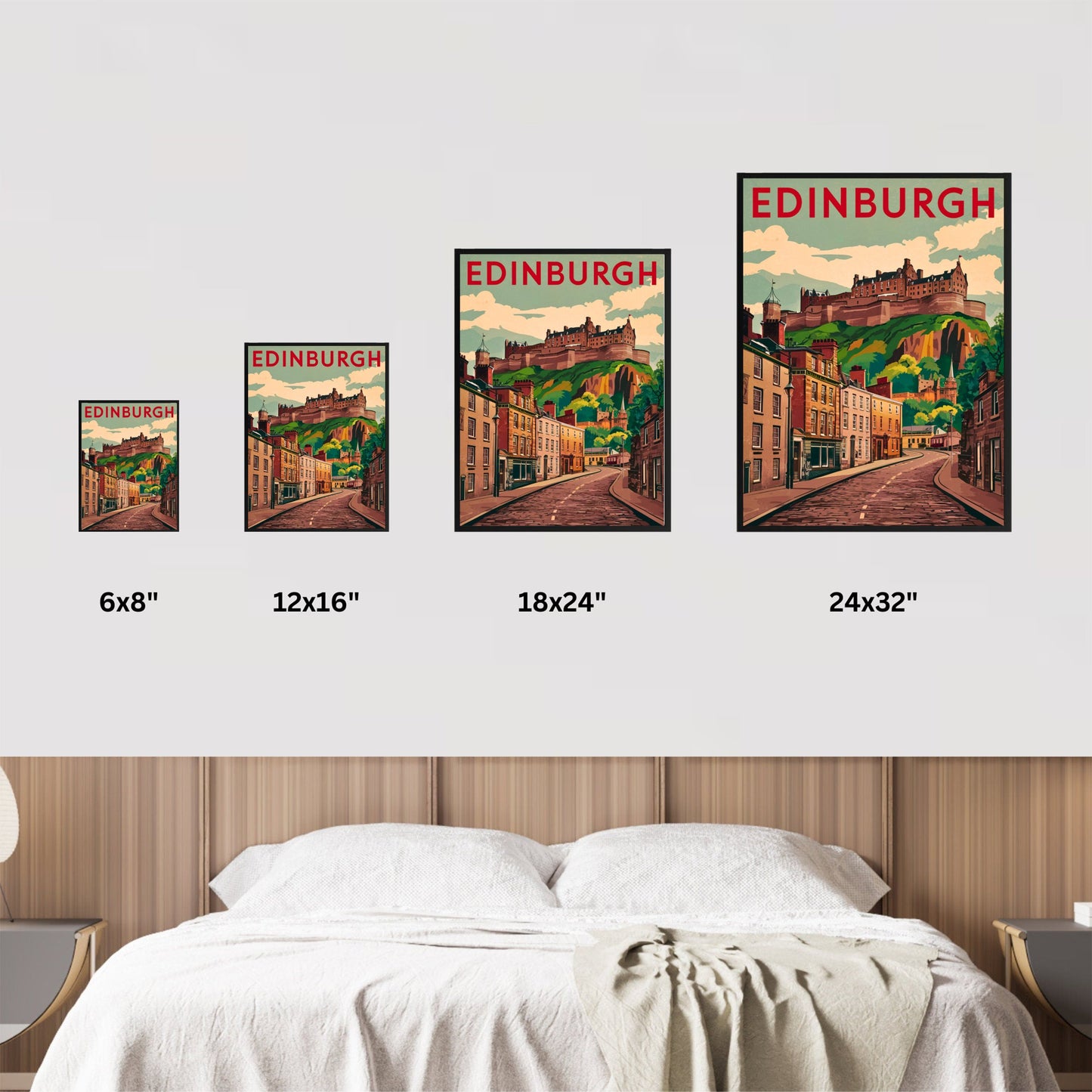 Edinburgh Vintage Travel Poster