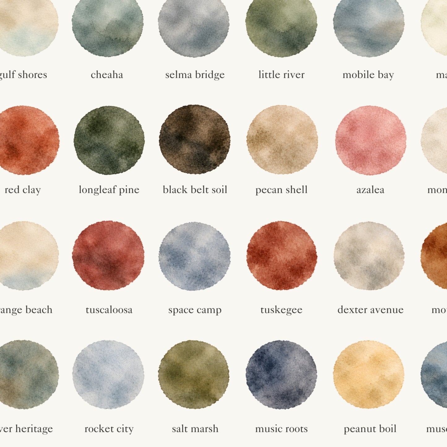 The Colors of Alabama – Watercolor