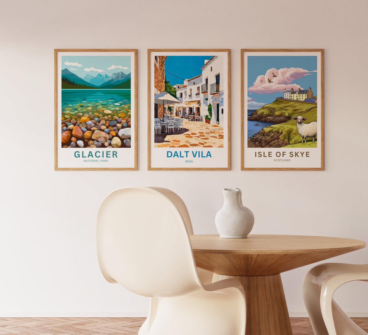 Dalt Vila Travel Poster - Charm Street of Ibiza