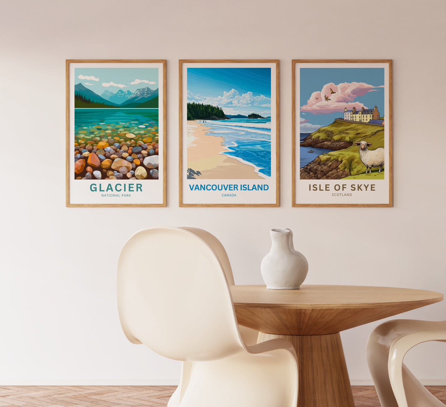 Vancouver Island Travel Poster - Hidden Bays and Forest Dreams