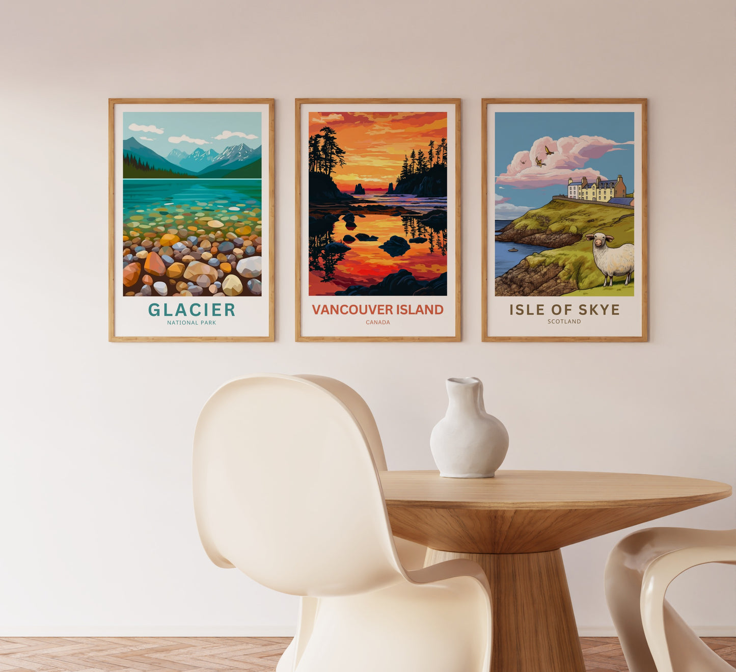 Vancouver Island Travel Poster - The Sunset Wilderness Beyond