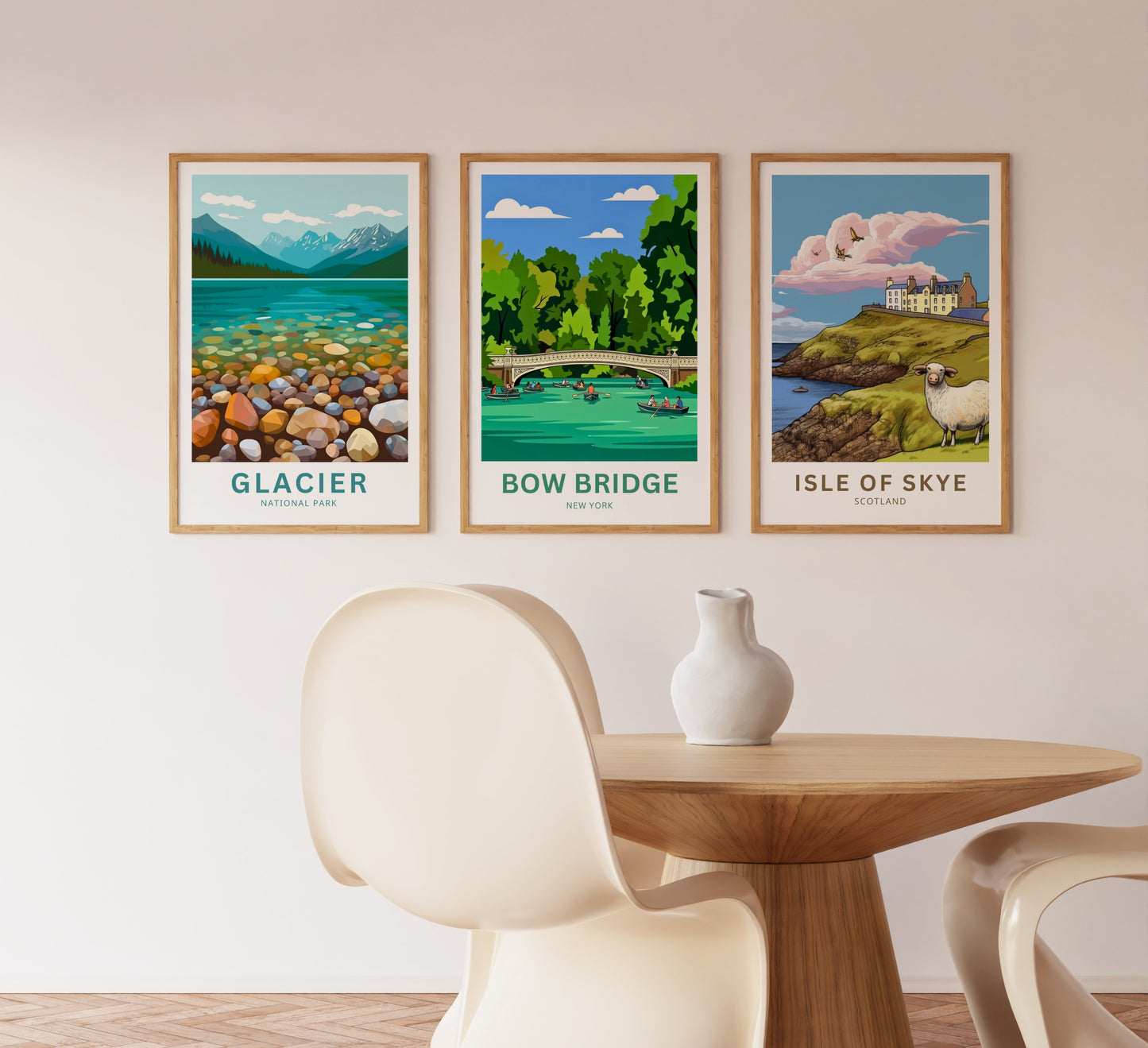 Bow Bridge Central Park Travel Poster - New York