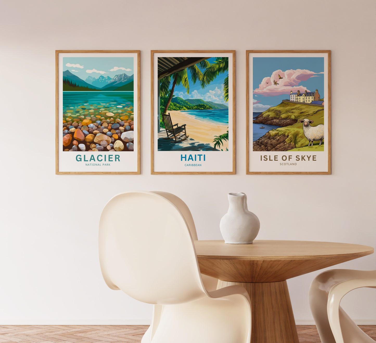 Haiti Travel Poster - Relaxing Beach View