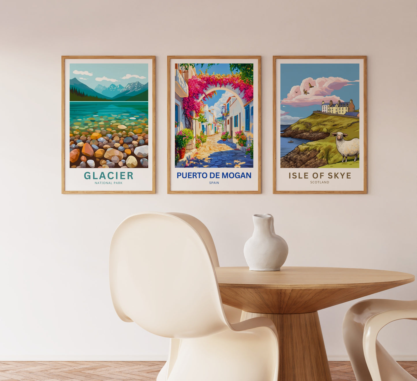 Puerto de Mogán Travel Poster - The Flowered Archway