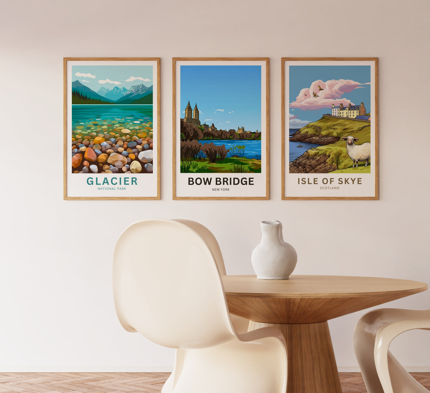 Bow Bridge Travel Poster - Park View