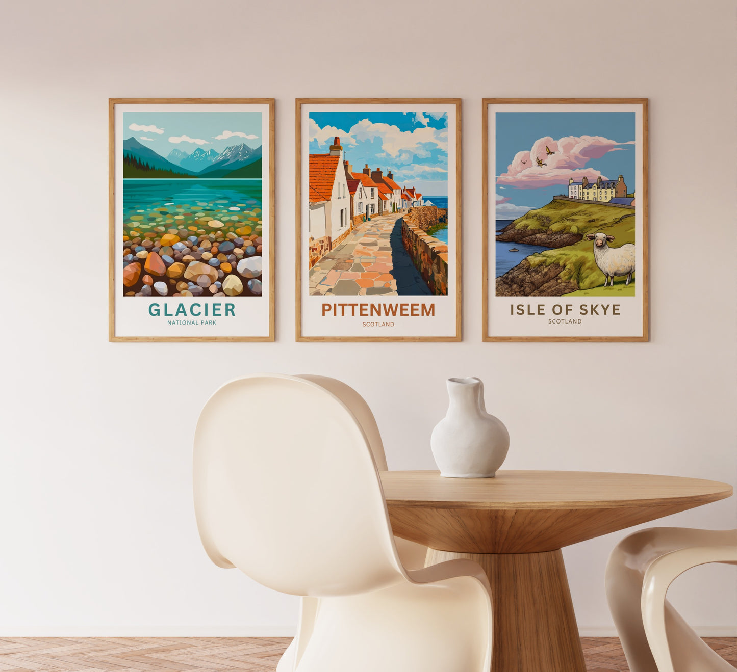 Pittenweem Travel Poster - Captivating Village Street