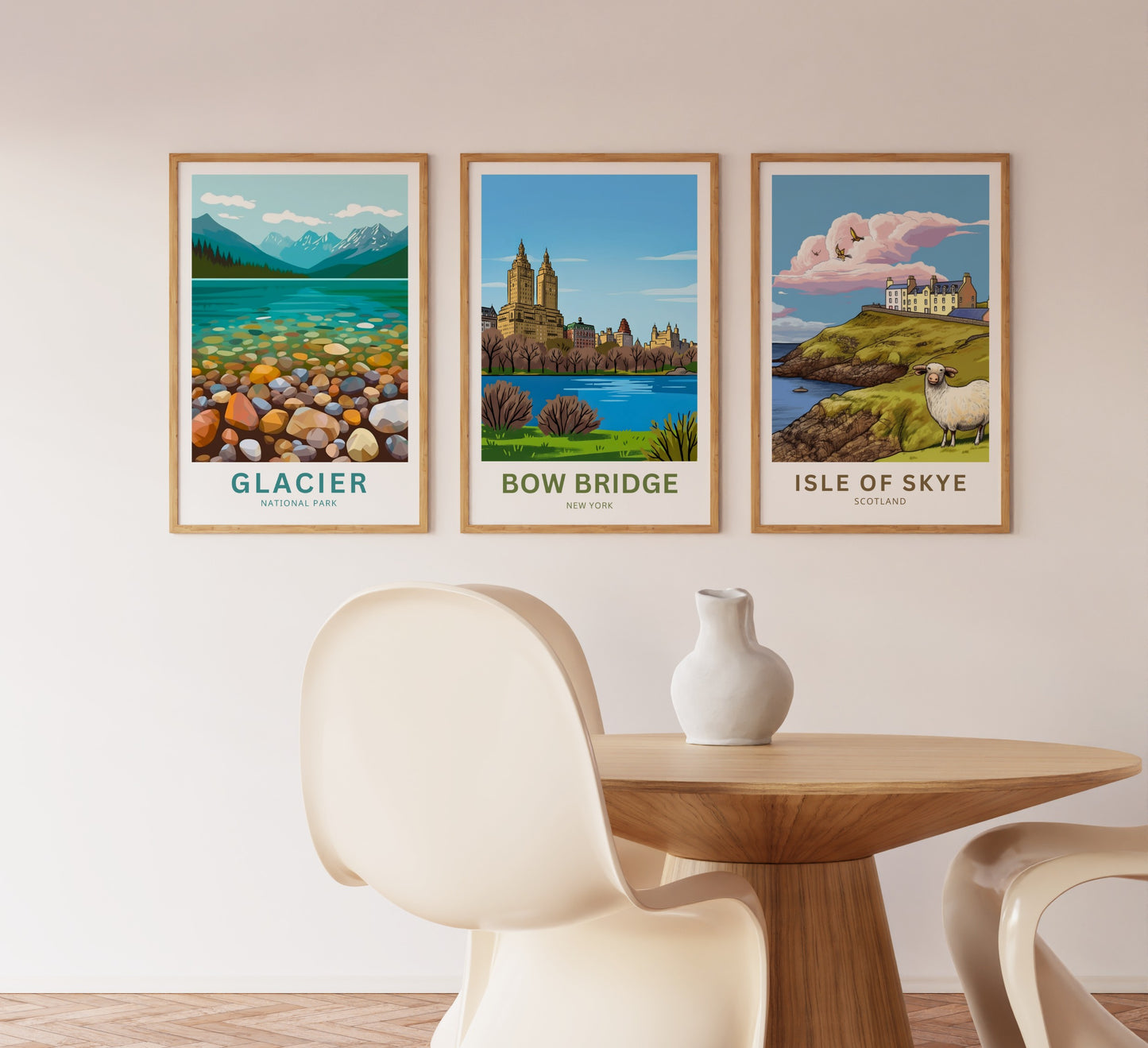 Bow Bridge Travel Poster - Central Park