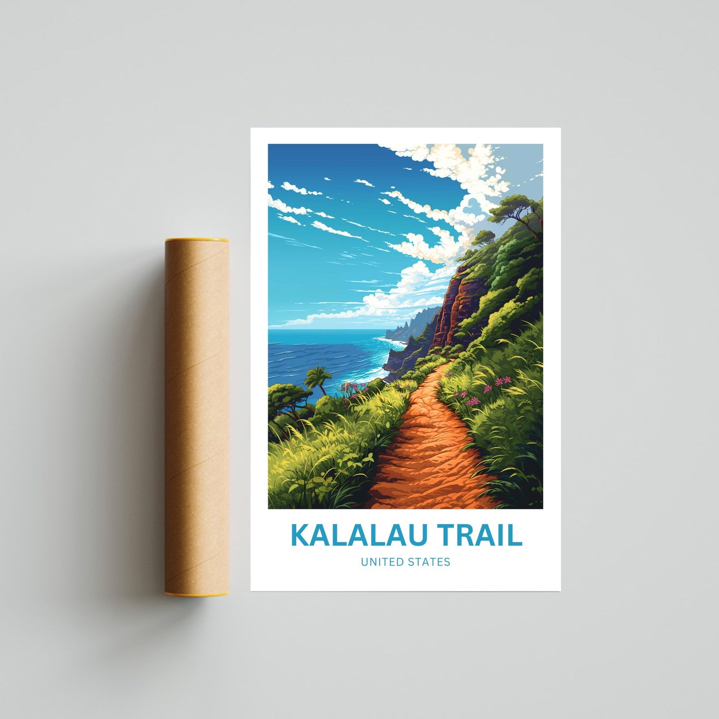 Kalalau Trail Travel Poster