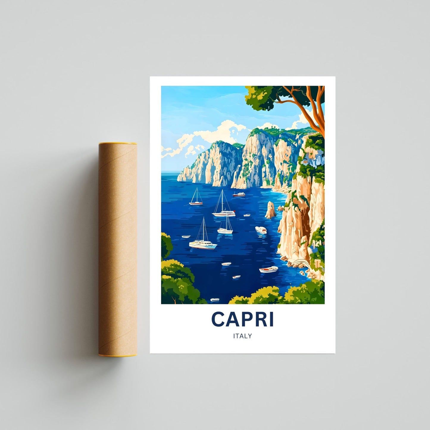 Capri Travel Poster - Italy