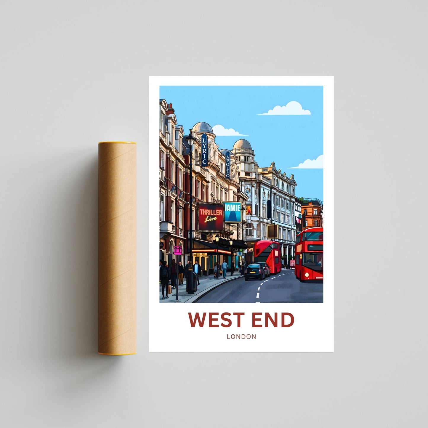 West End Travel Poster - London Magic