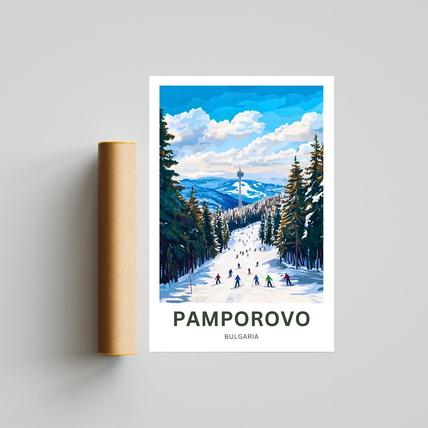 Pamporovo Travel Poster - Discover the Charm of Bulgaria Ski Resort