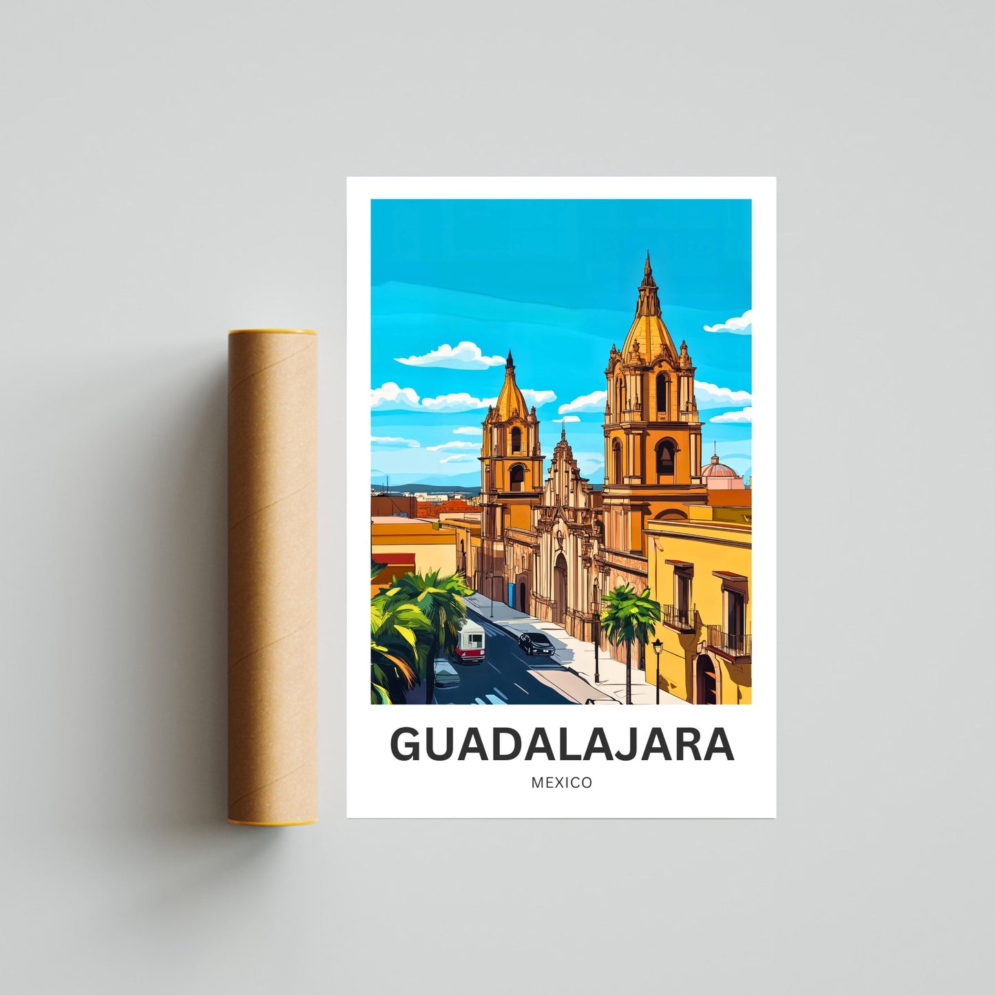 Guadalajara Travel Poster - Mexico’s cultural heart