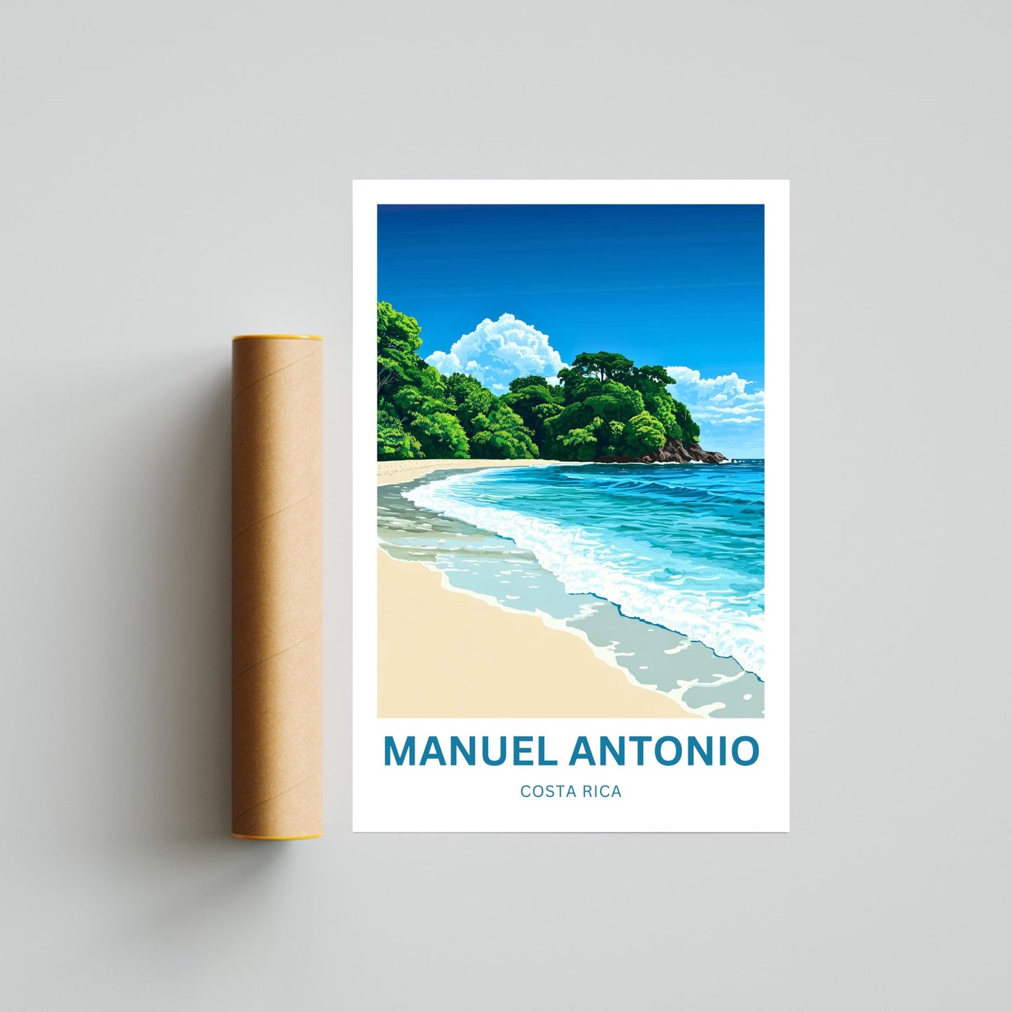 Manuel Antonio Travel Poster - Costa Rica