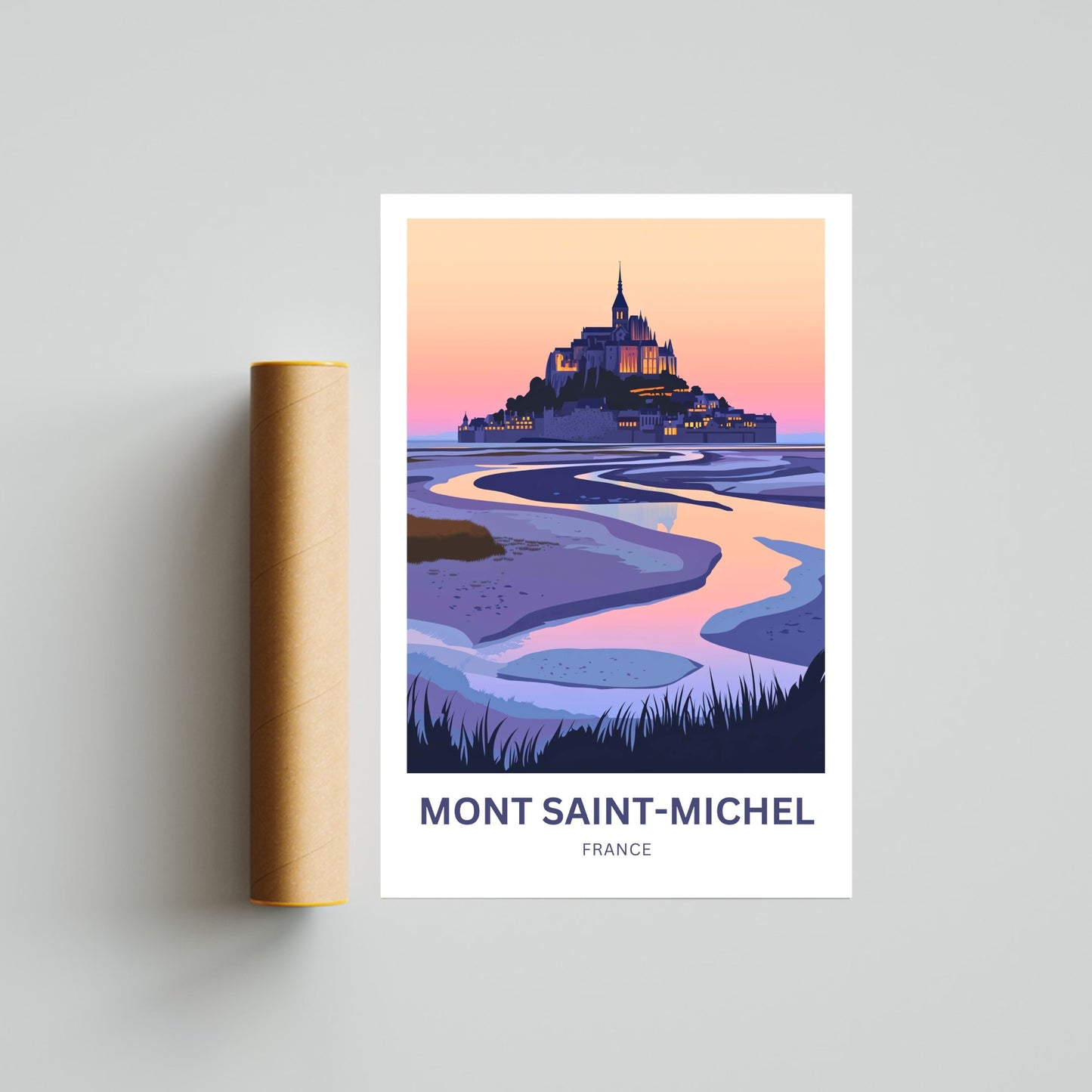 Mont Saint-Michel Travel Poster