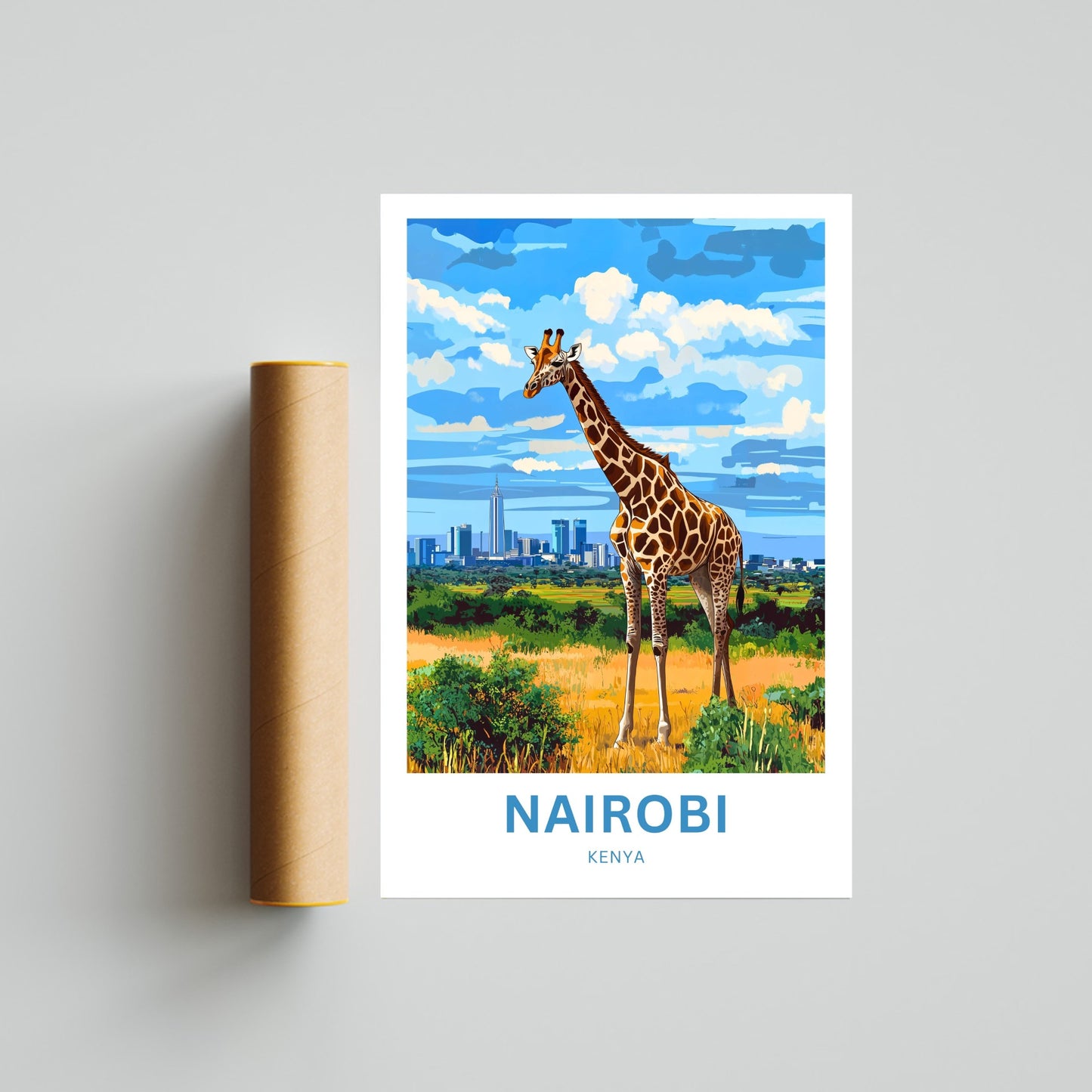 Nairobi Travel Poster - Africa's Metropolis