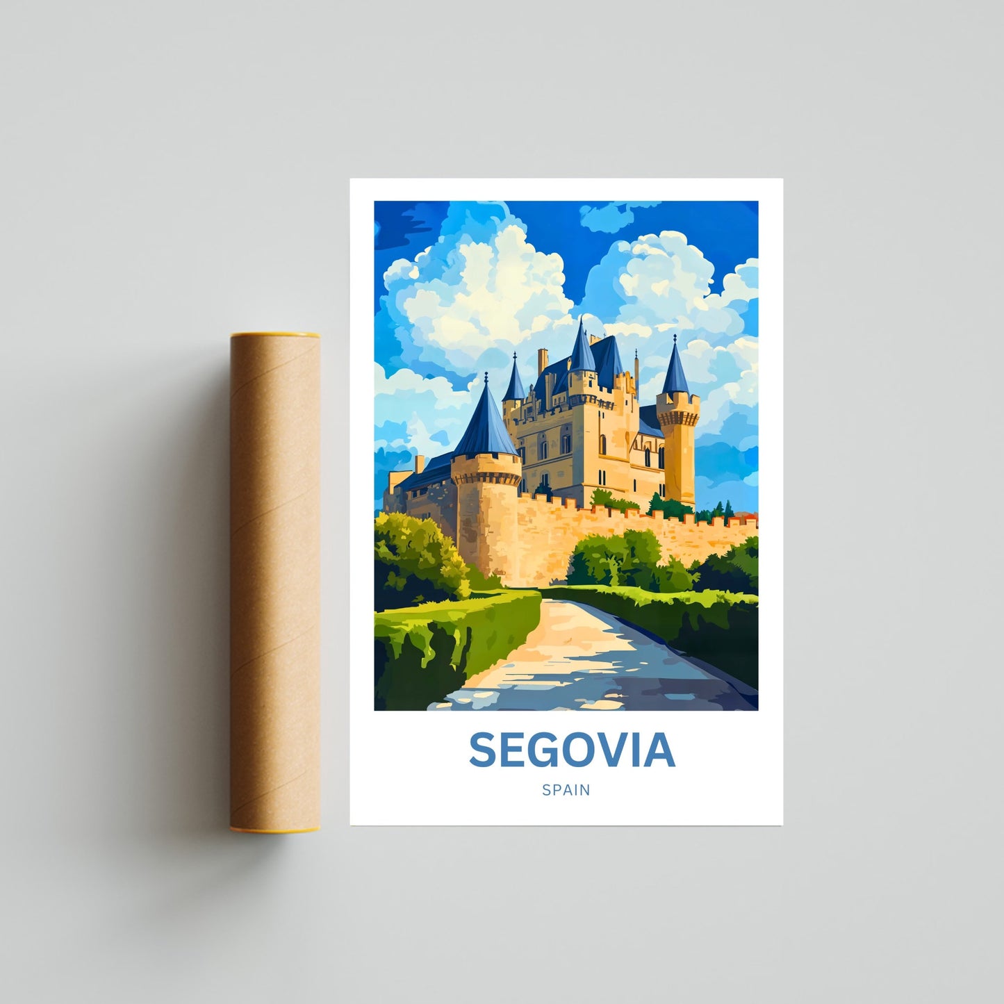Segovia Travel Poster - Captivating Royal Castle