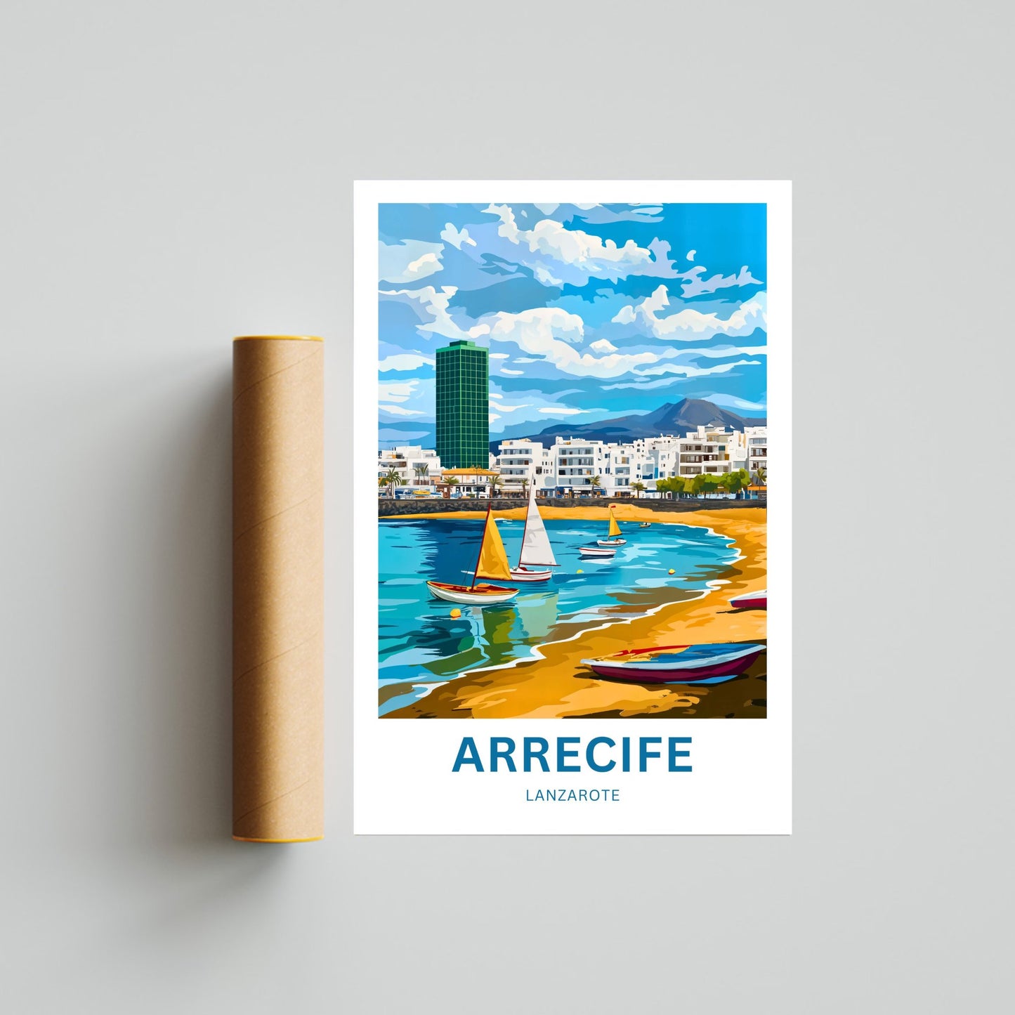 Arrecife Travel Poster- Lanzarote’s Urban Oasis