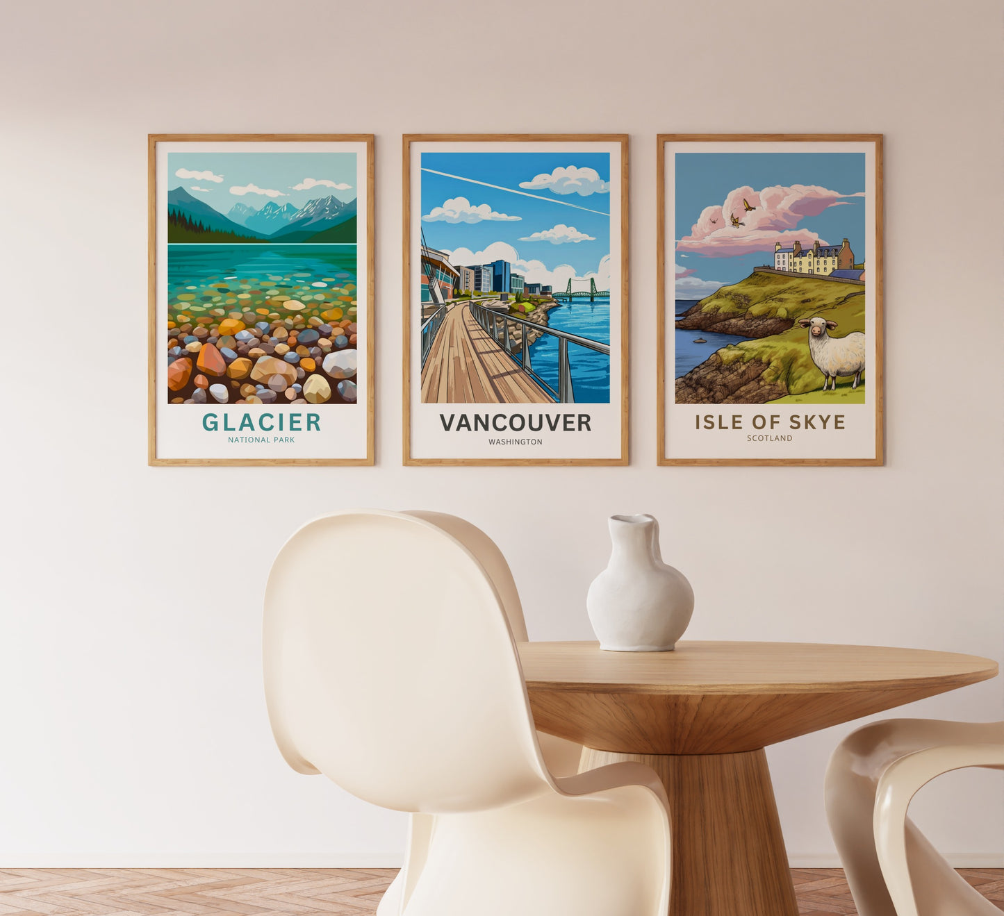 Vancouver Travel Poster - Pacific Northwest Charm
