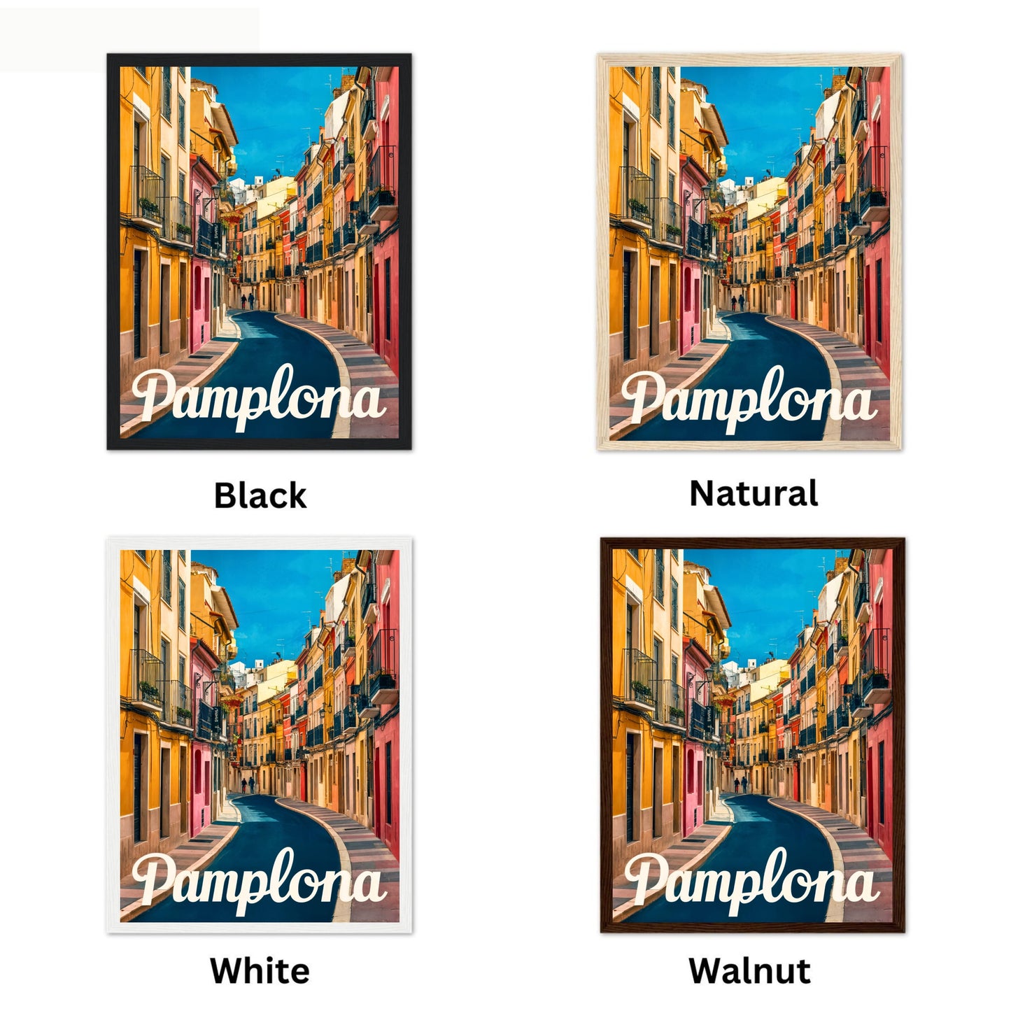 Pamplona Vintage Travel Poster - Spain History