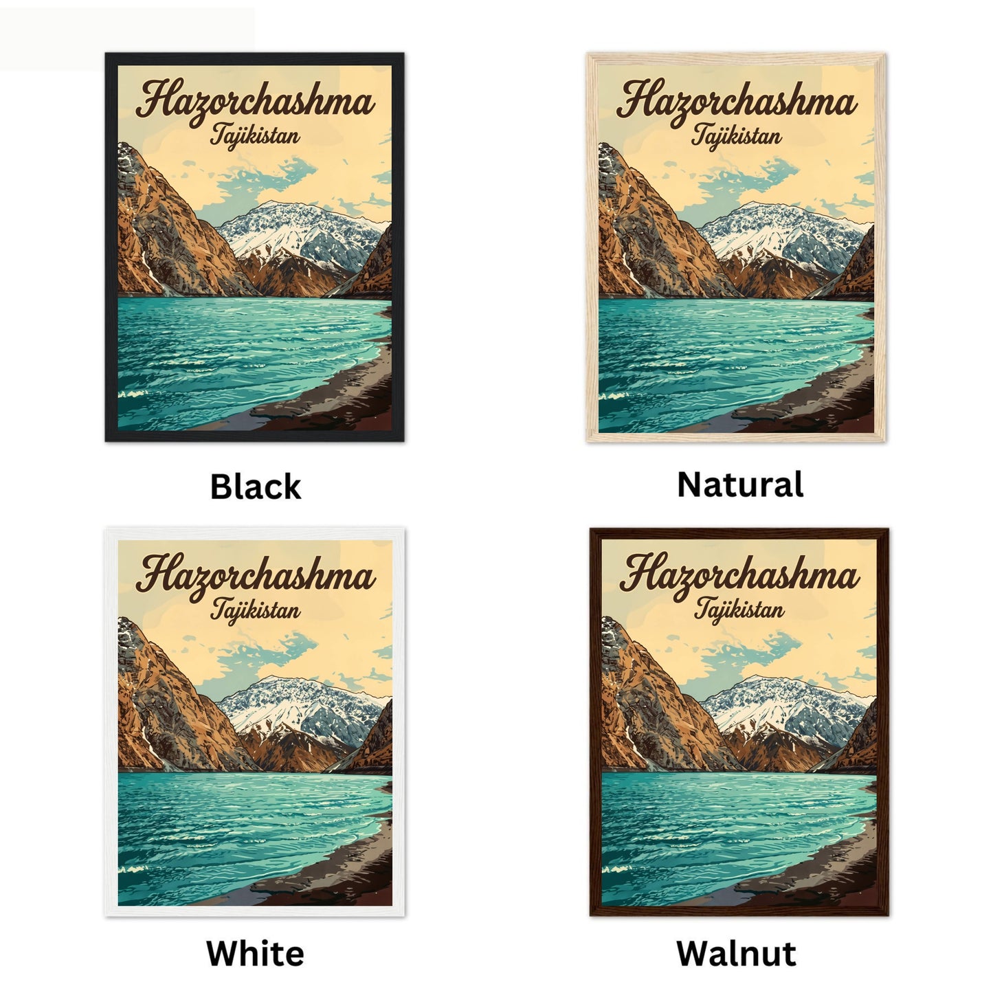 Hazorchashma Vintage Travel Poster - Captivating Serenity