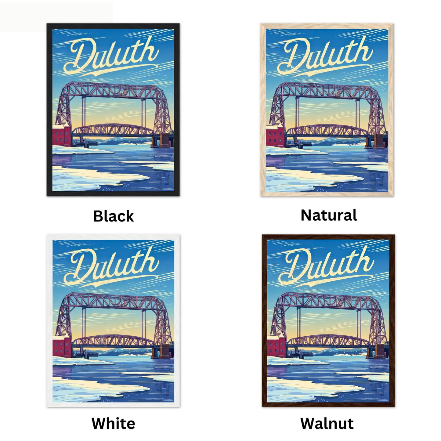 Duluth Vintage Travel Poster - Winter in Minnesota