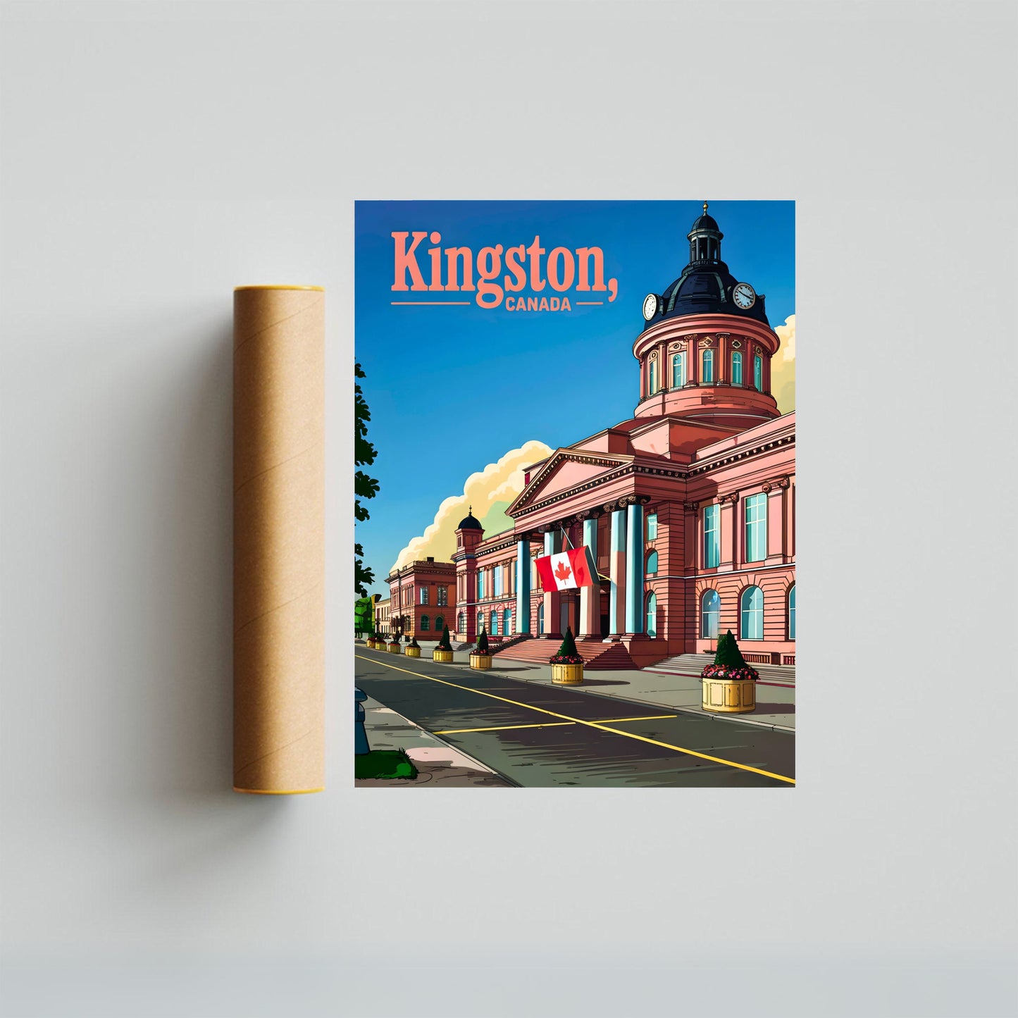 Kingston Vintage Travel Poster - Canada