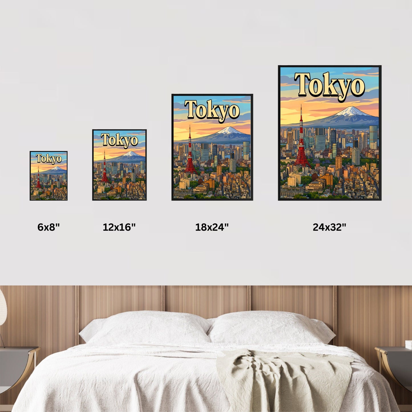 Tokyo Vintage Travel Poster - Japan Captivating Above View