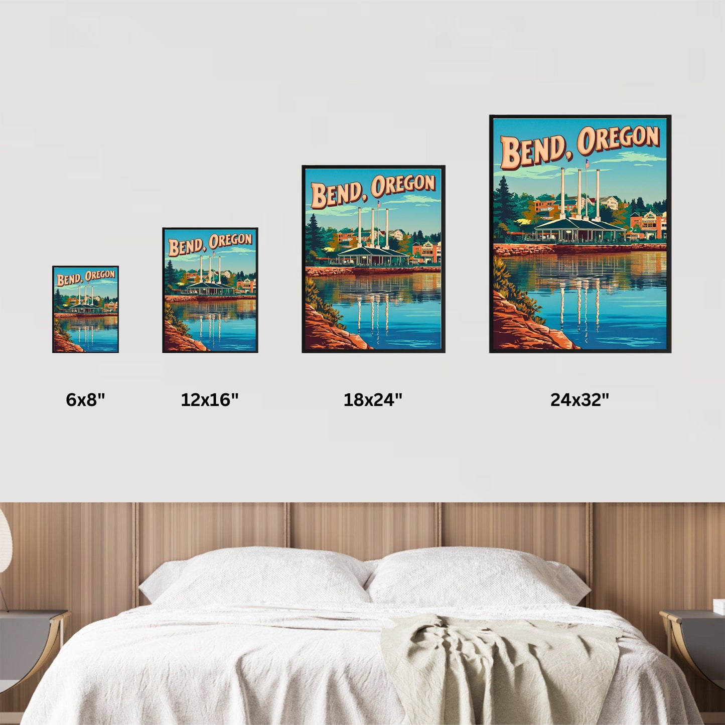 Bend Oregon Vintage Travel Poster