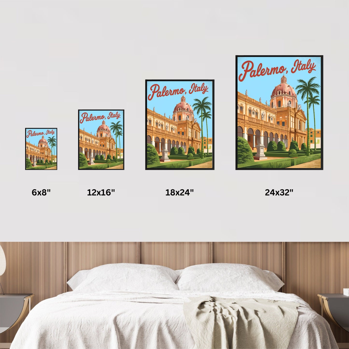 Palermo Vintage Travel Poster