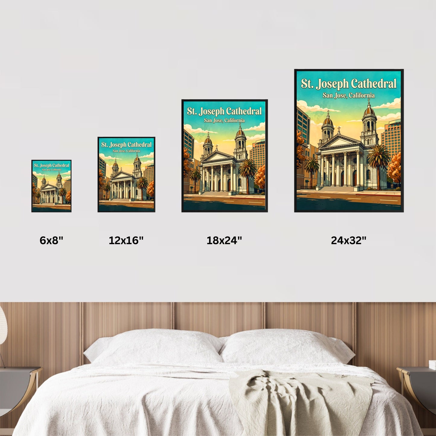 St. Joseph Cathedral Vintage Travel Poster - Historic Grace