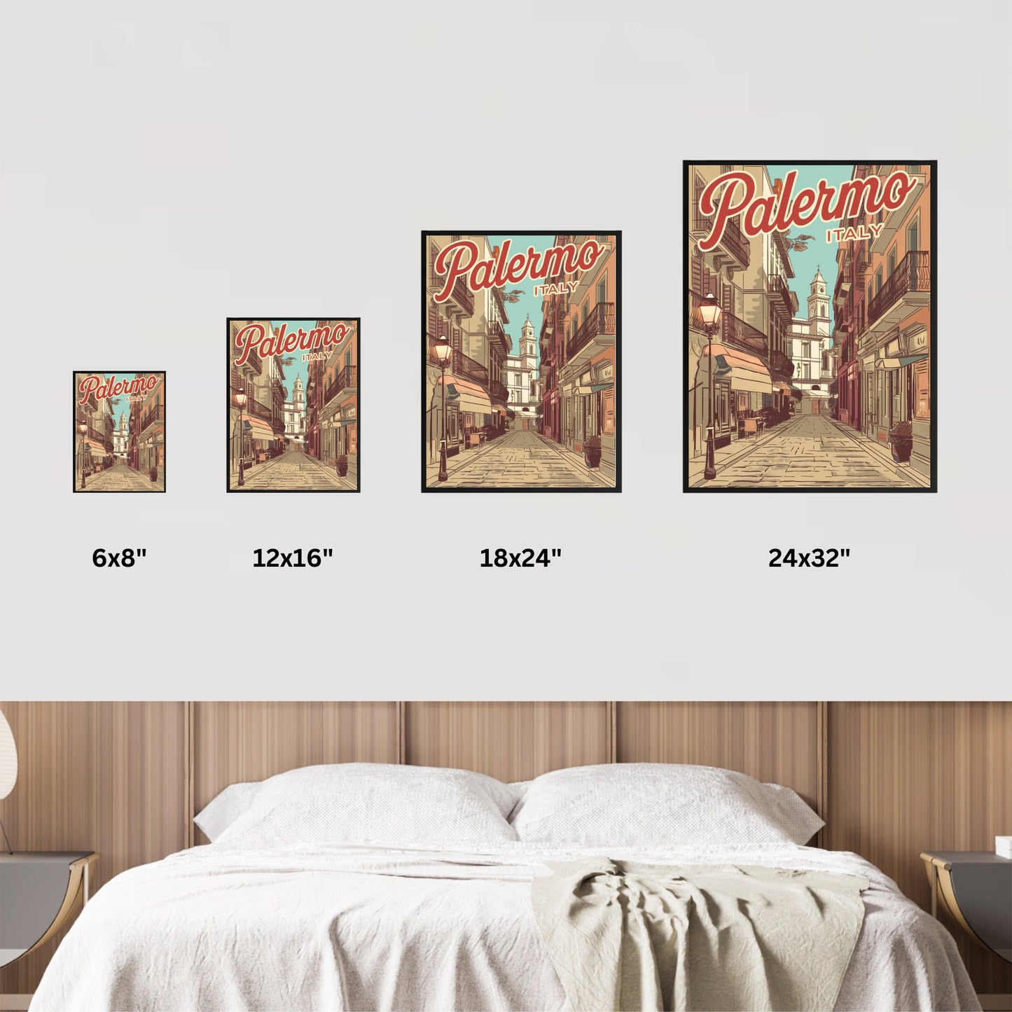 Palermo Vintage Travel Poster - Historic Charm