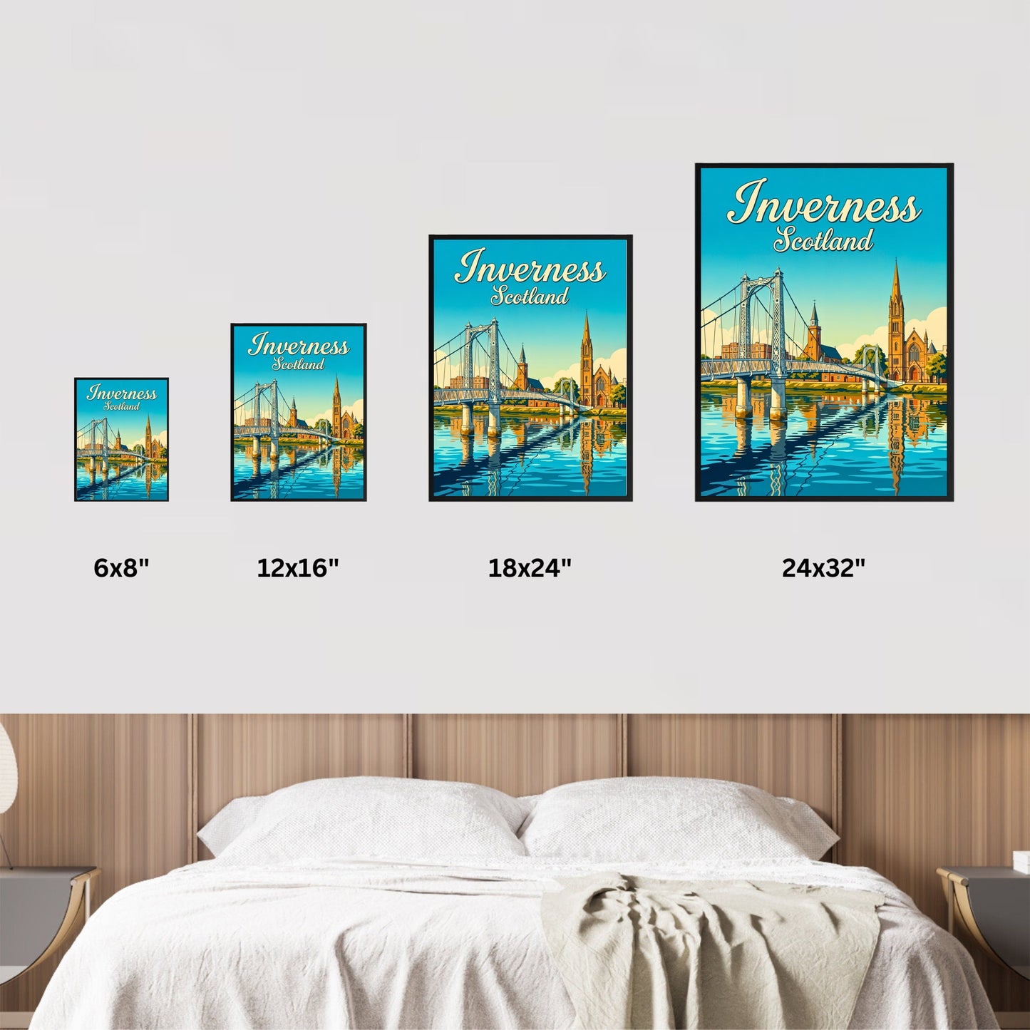 Inverness Vintage Travel Poster - Scotland Icons