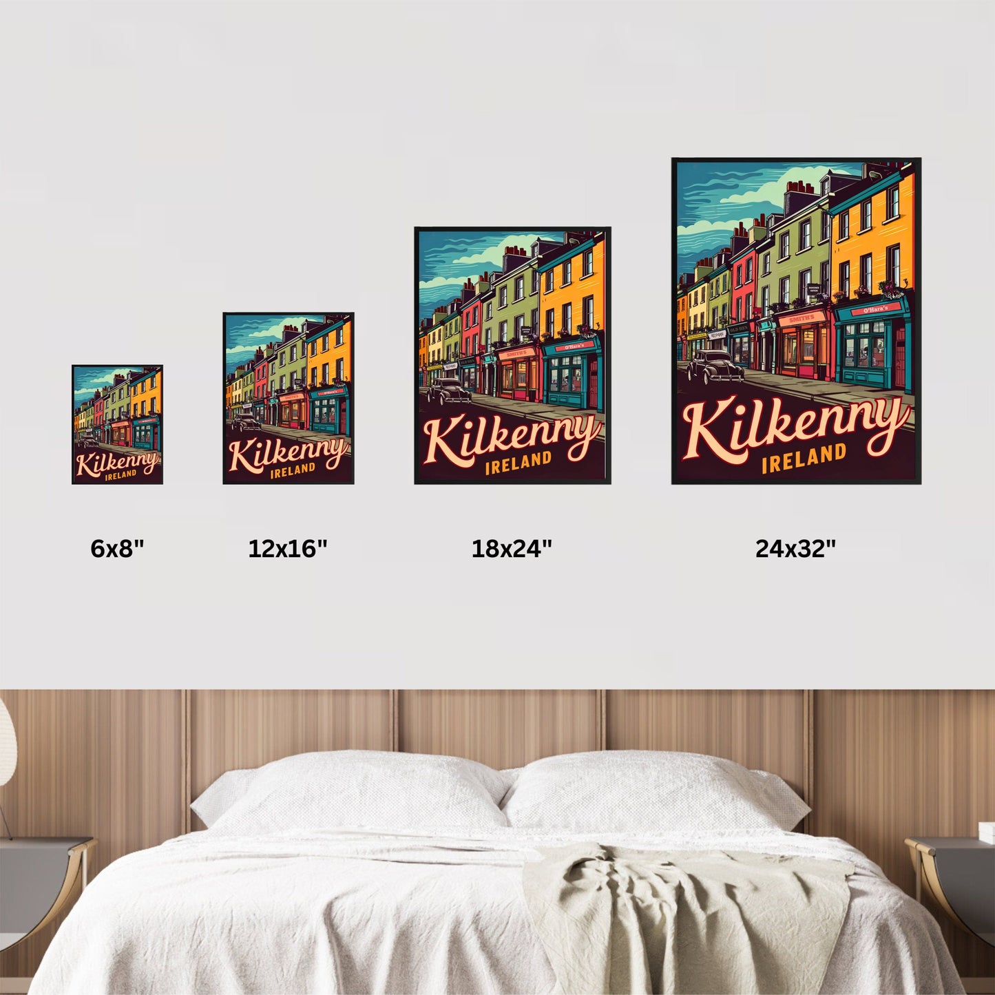 Kilkenny Vintage Travel Poster - Heart of Ireland's Medieval City