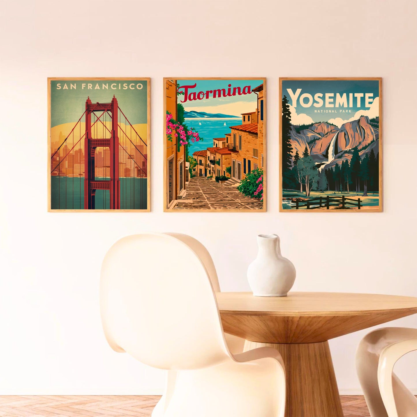 Taormina Vintage Travel Poster