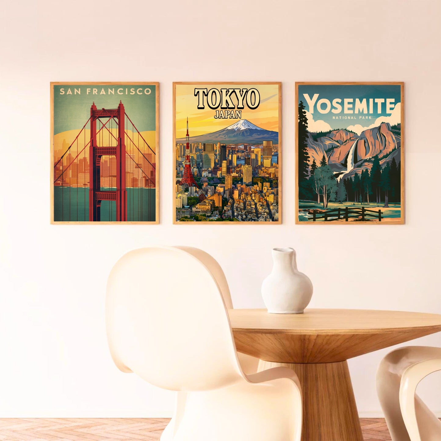 Tokyo Vintage Travel Poster - Breathtaking View of Japan City