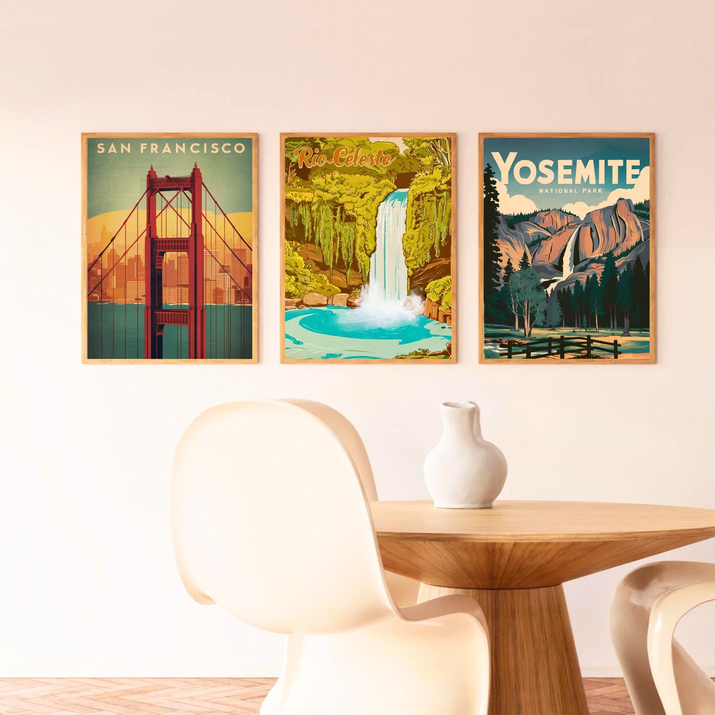 Rio Celeteste Vintage Travel Poster - Costa Rica’s Hidden Blue Paradise