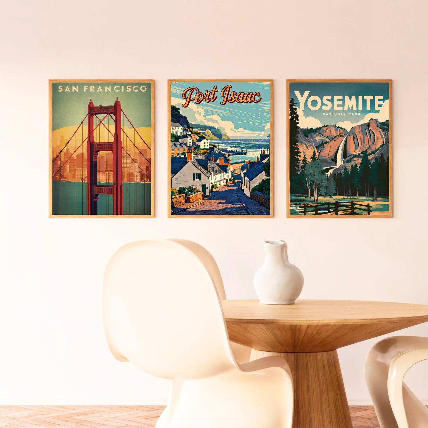Port Isaac Vintage Travel Poster