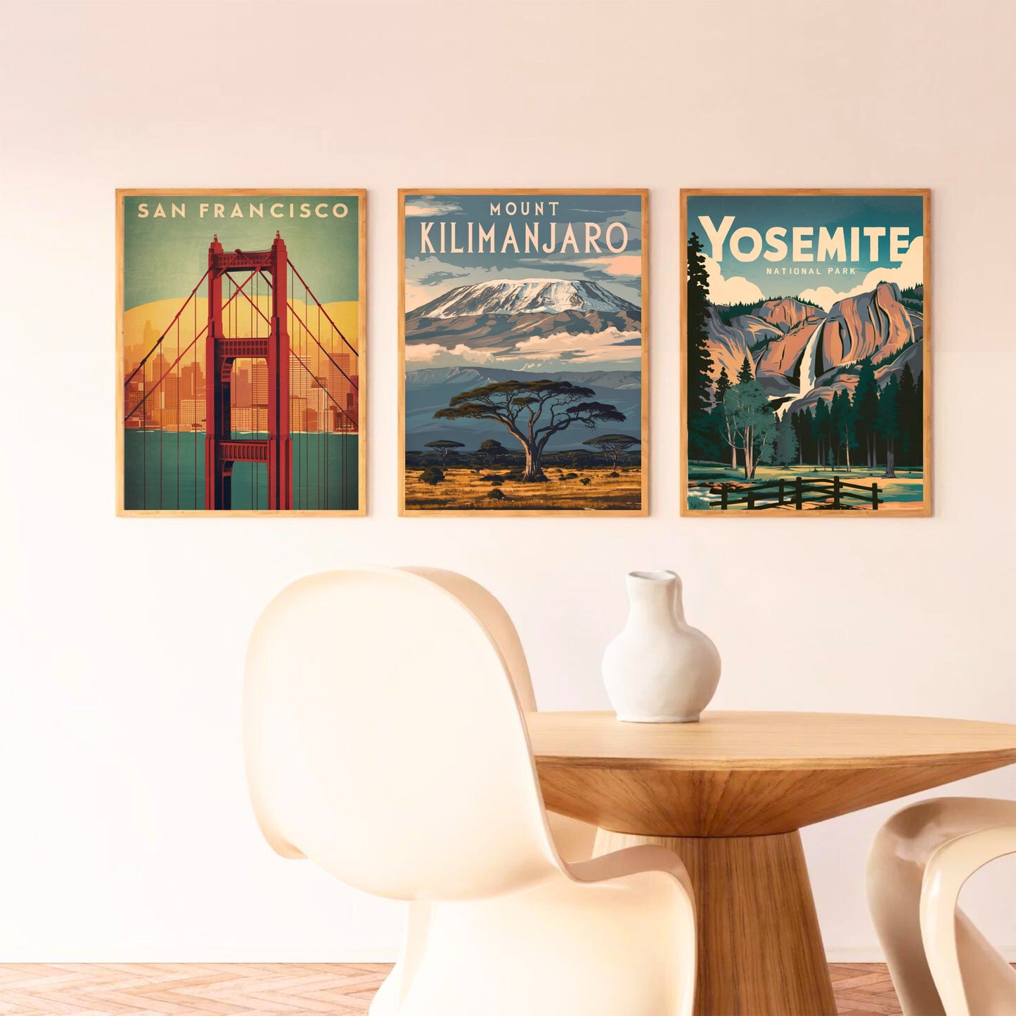 Mount Kilimanjaro Vintage Travel Poster