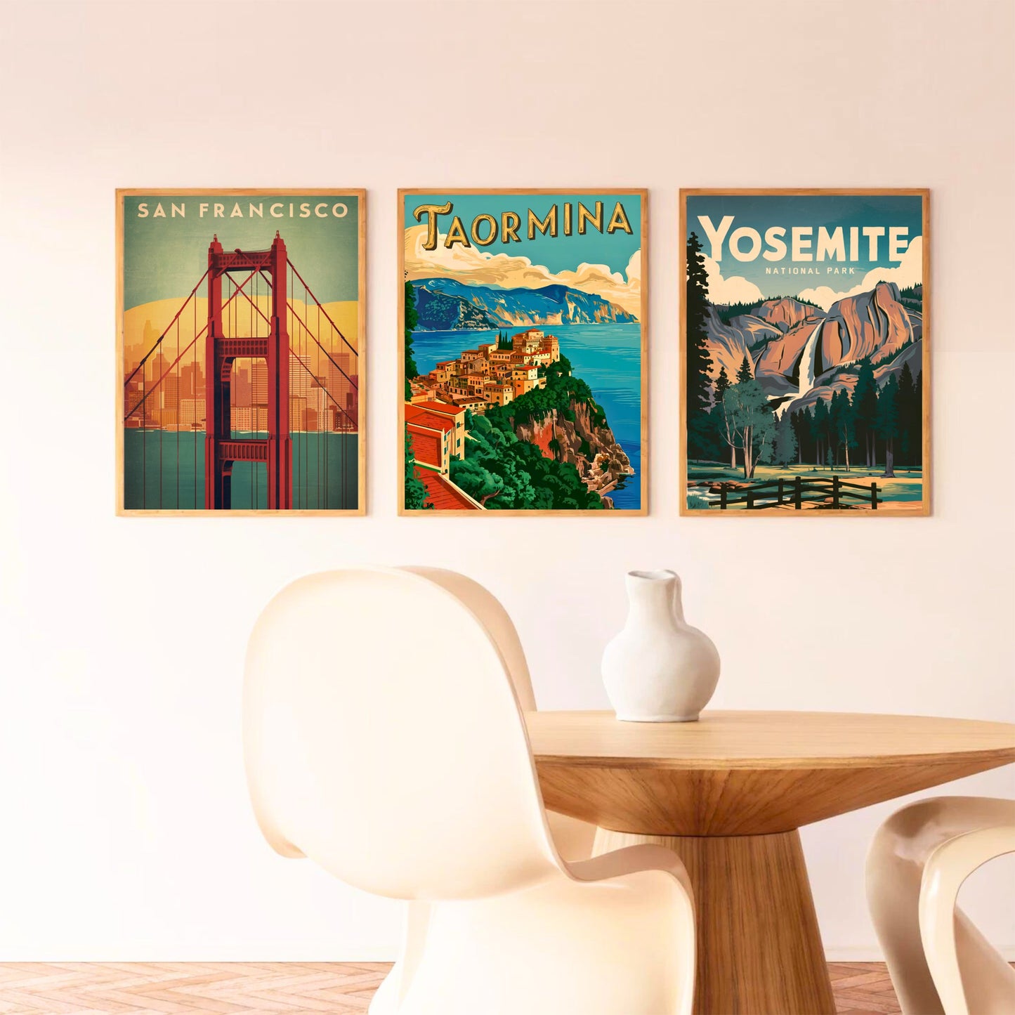 Taormina Vintage Travel Poster - Sicily Charm