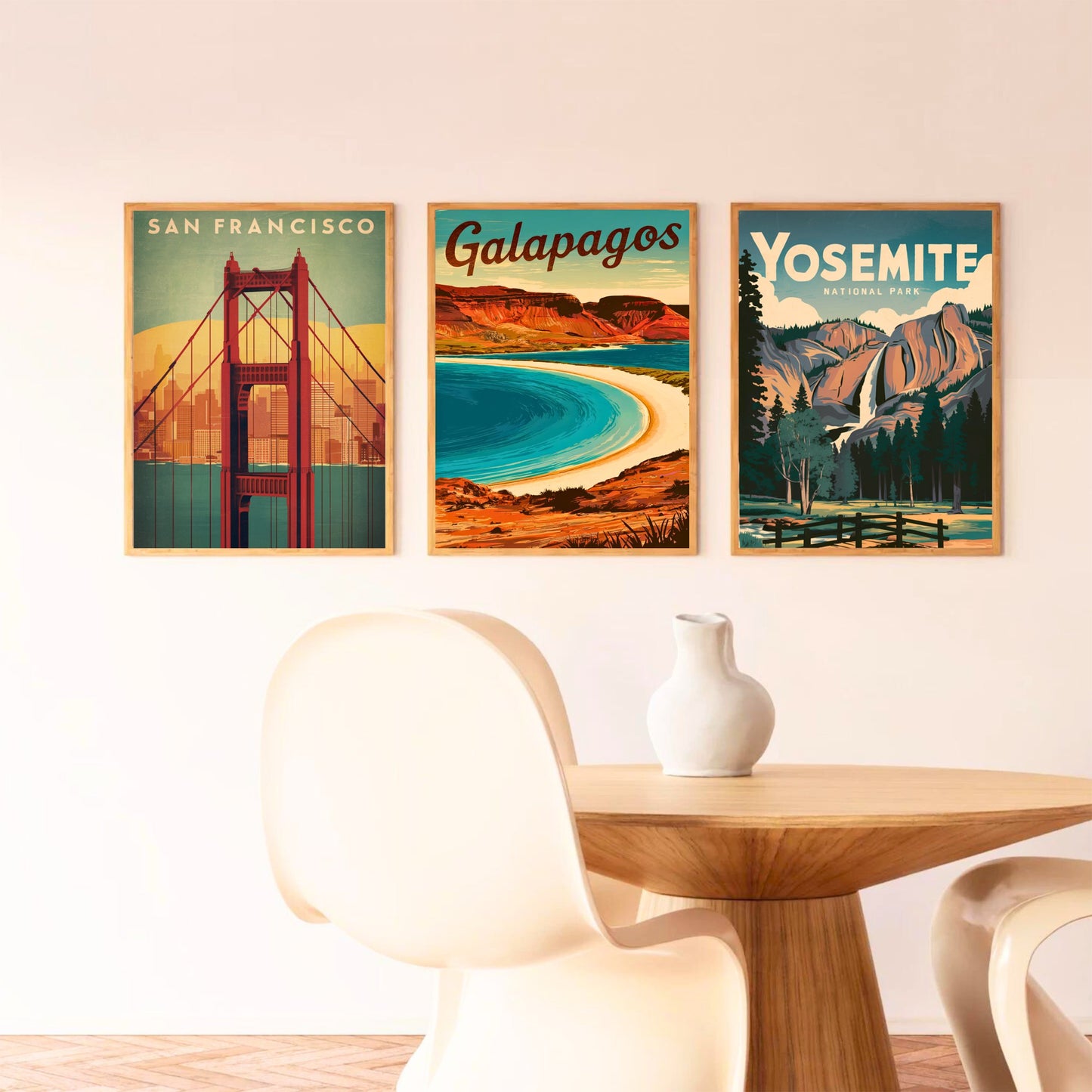 Galapagos Vintage Travel Poster